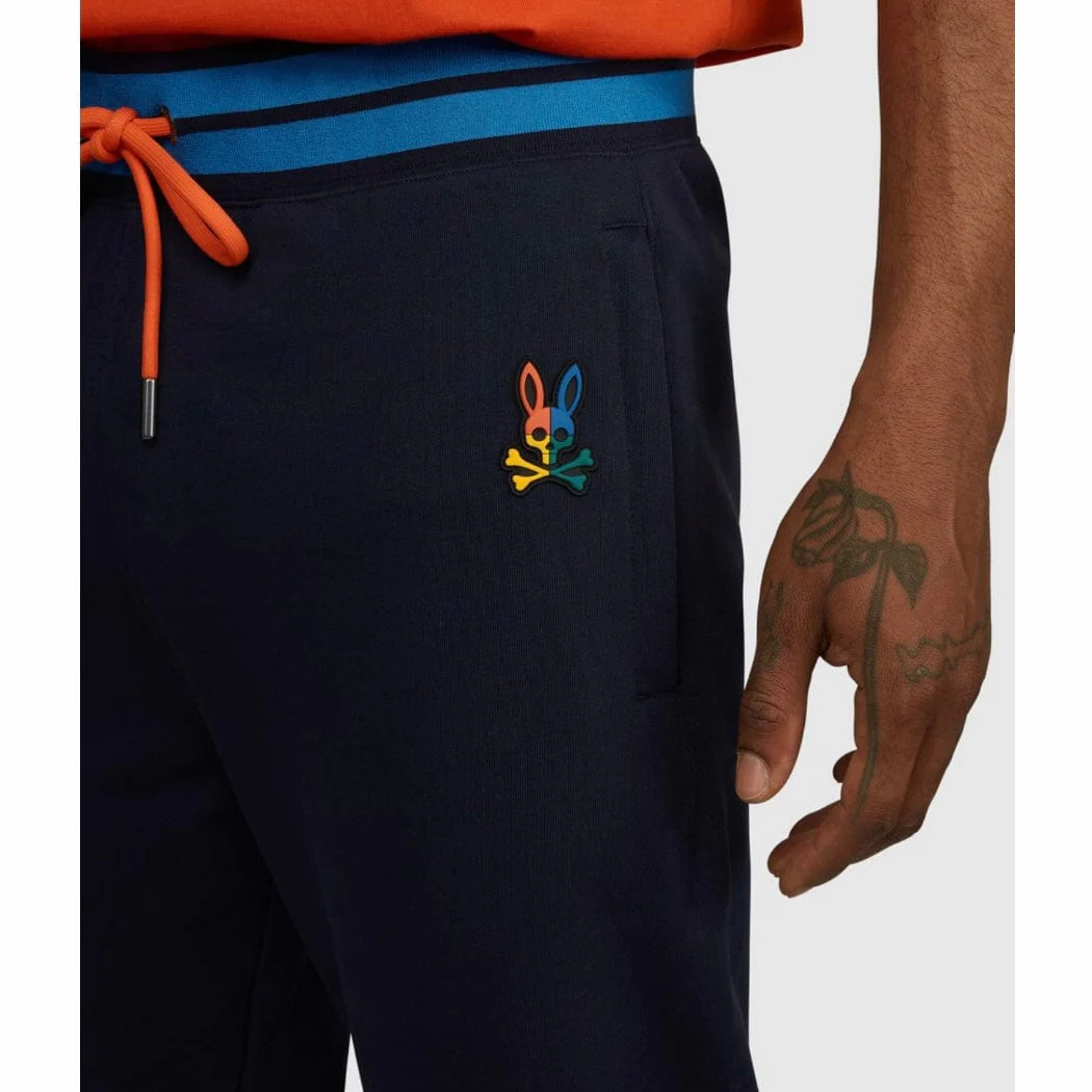 Psycho Bunny Warwick Colorblock Logo Pants (Navy) B6P112Q1FT - Image 2