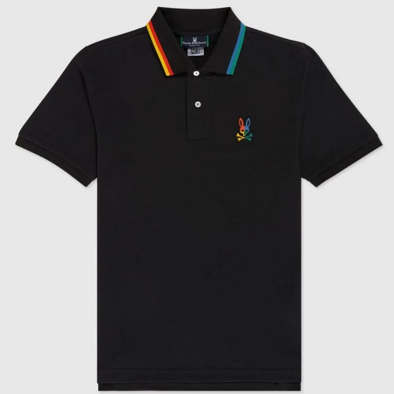 Psycho Bunny Warwick Sport Polo (Black) B6K128Q1PB - Image 5