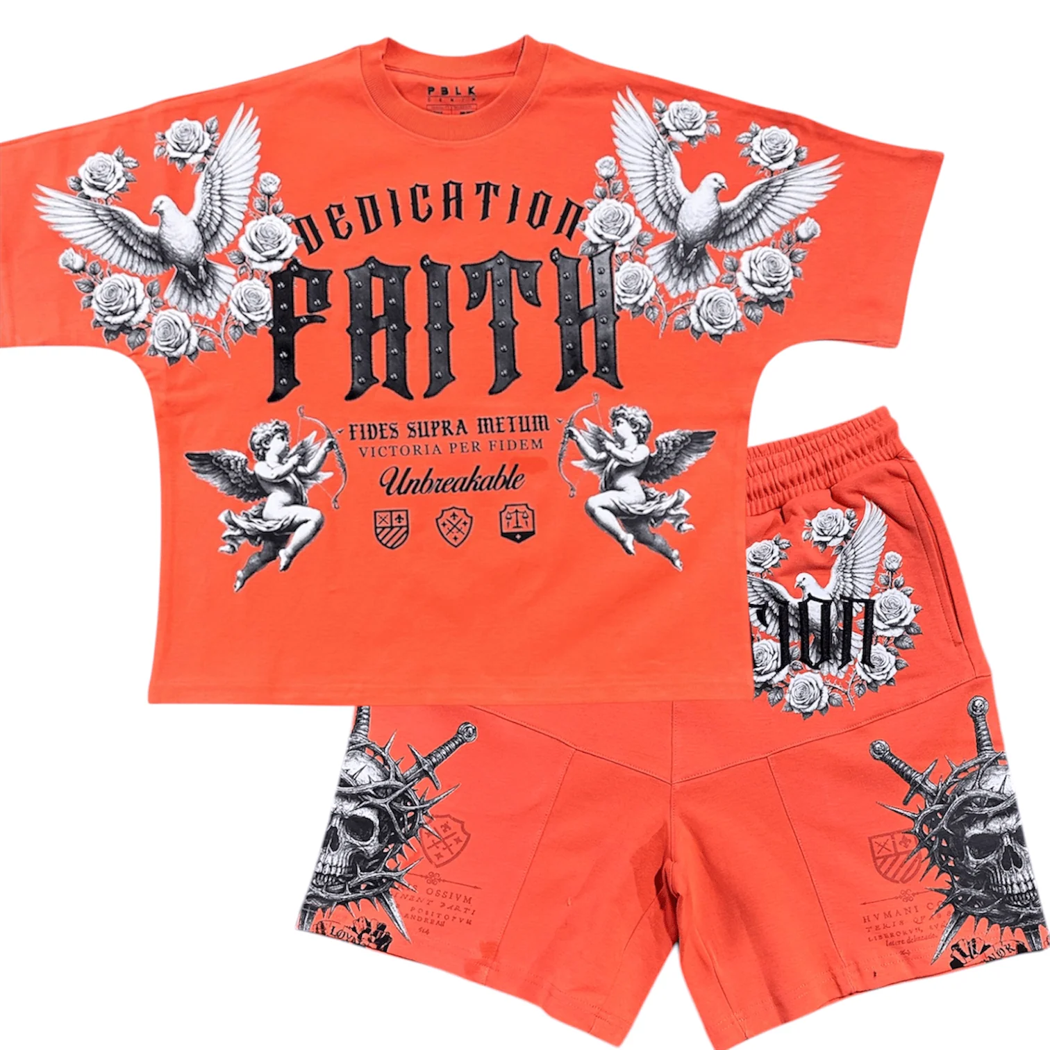 Publik Faith Dove & Skull Dedication Set (Orange)
