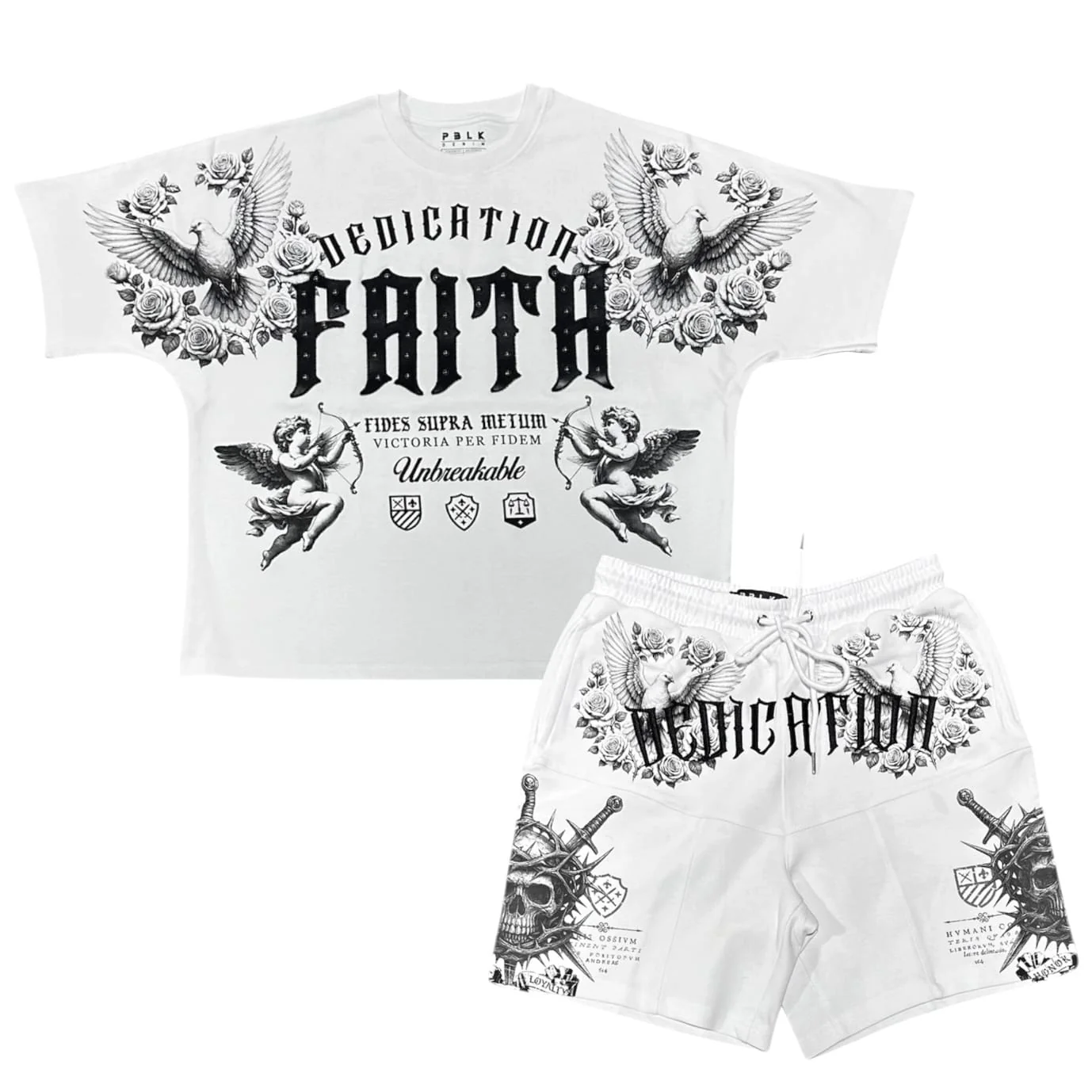 Publik Faith Dove & Skull Dedication Set (White)