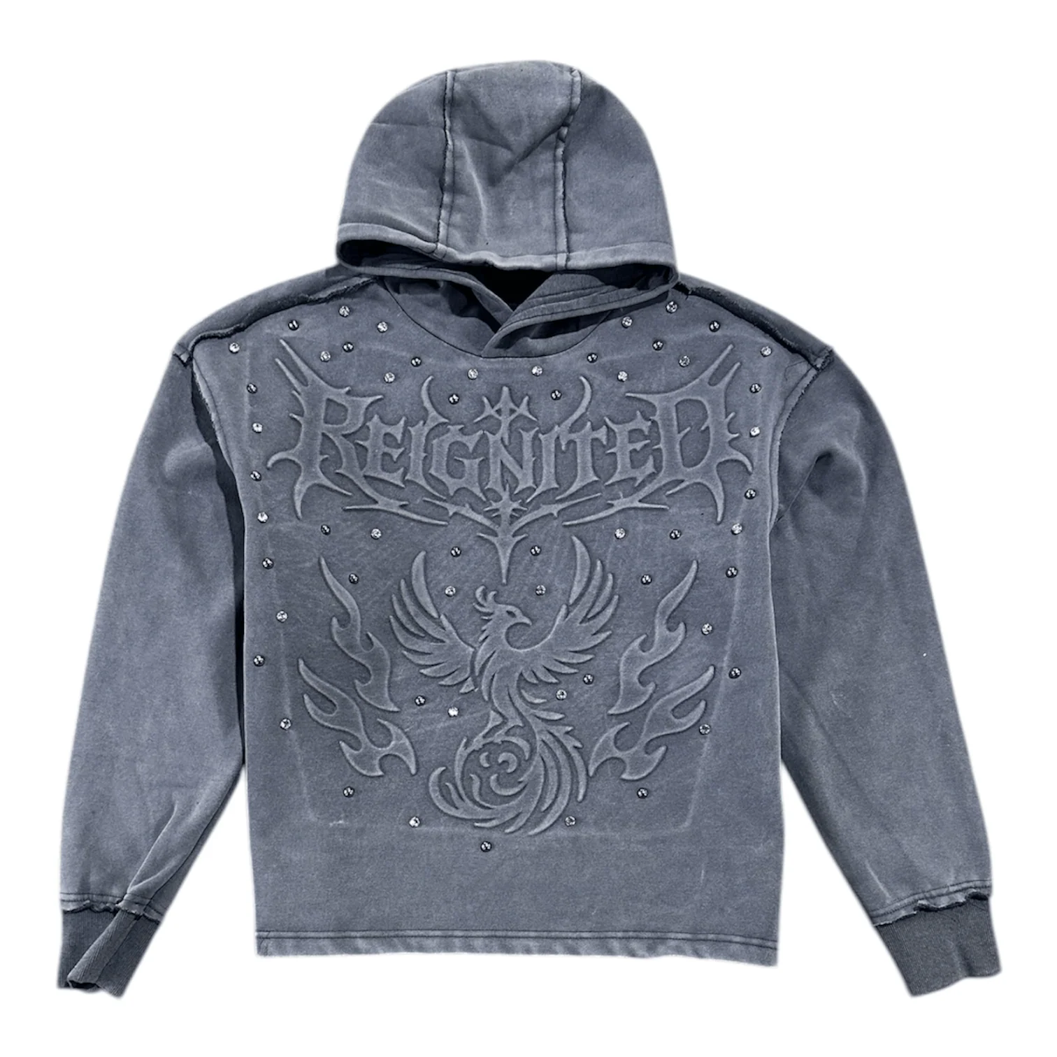 Publik Fashion Fleece Hoodie (Grey Wash) KF2596