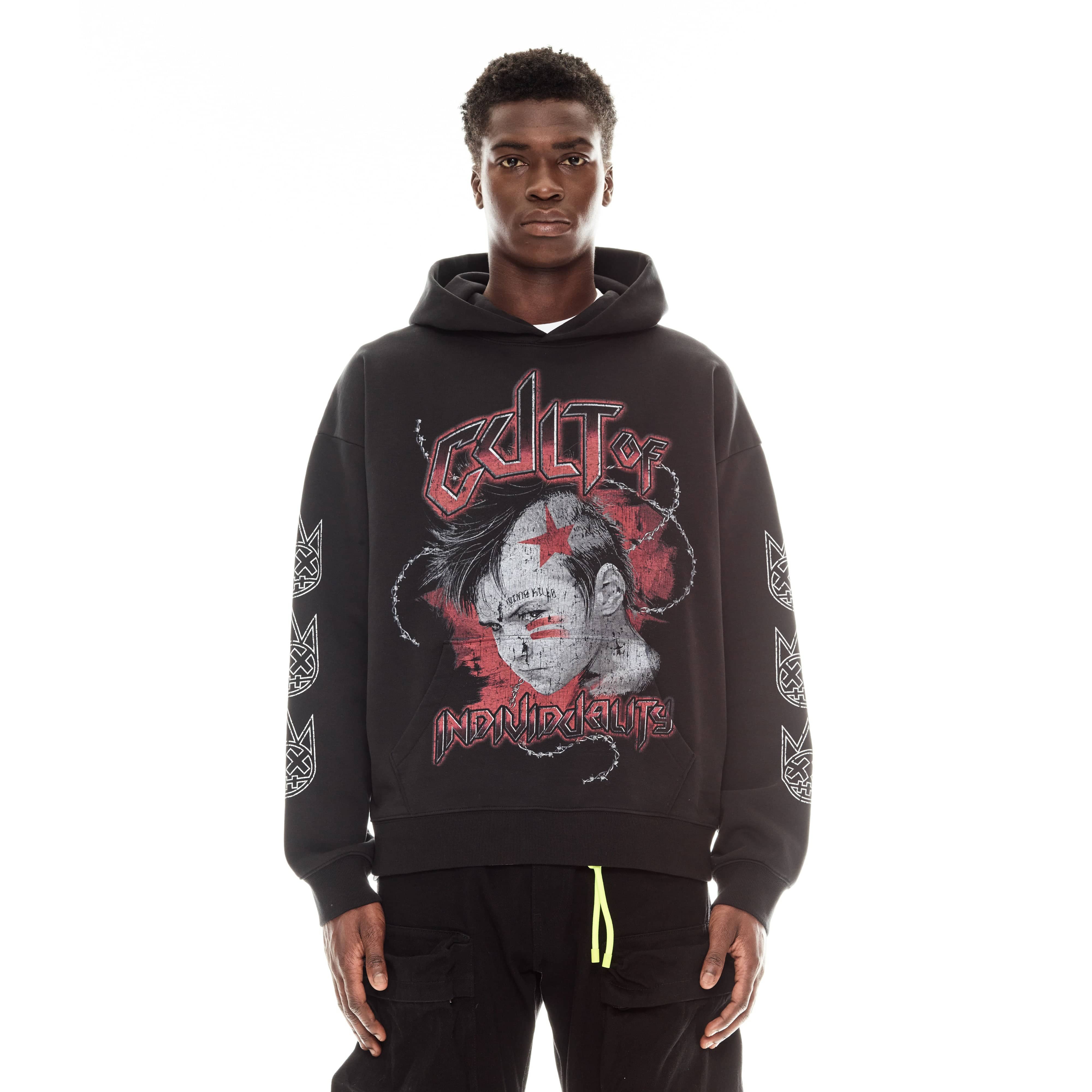 PULLOVER SWEATSHIRT IN BLACK - Image 2