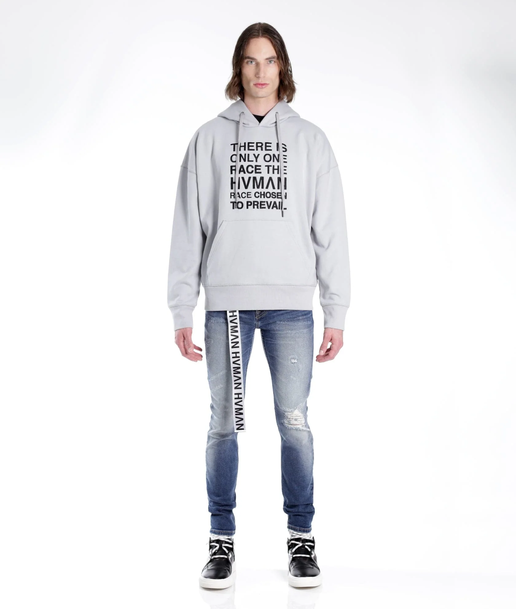 PULLOVER SWEATSHIRT IN GHOST - Image 2