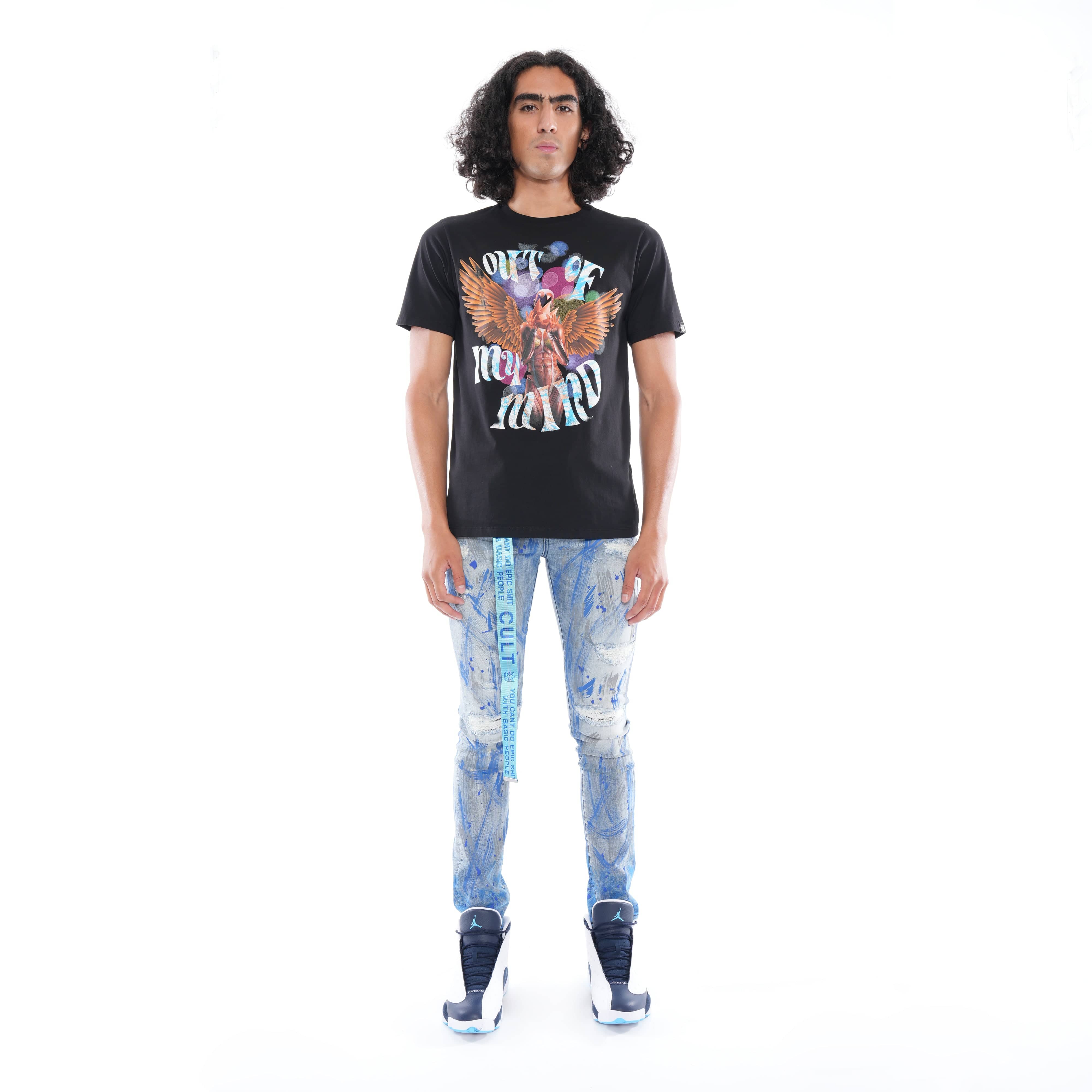 PUNK SUPER SKINNY BELTED STRETCH IN SCRATCH - Image 3