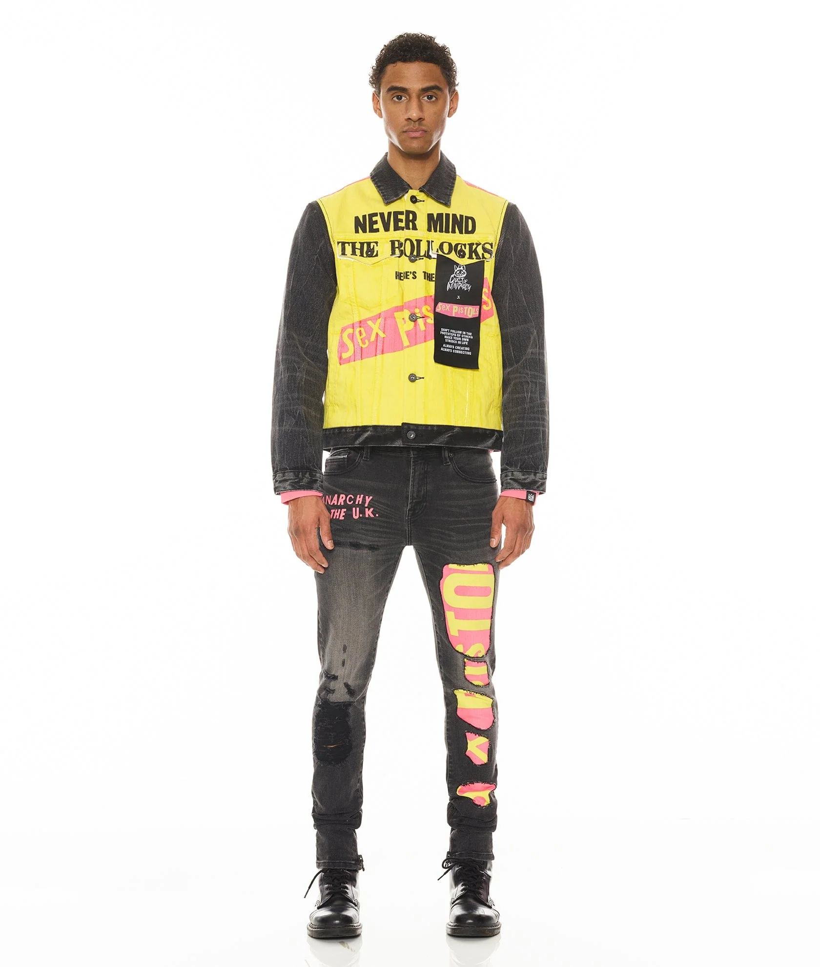 PUNK SUPER SKINNY "SEX PISTOLS" IN BOLLOCKS - Image 3