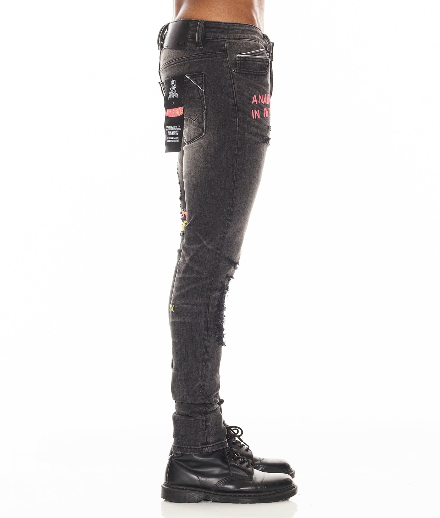 PUNK SUPER SKINNY "SEX PISTOLS" IN BOLLOCKS - Image 5