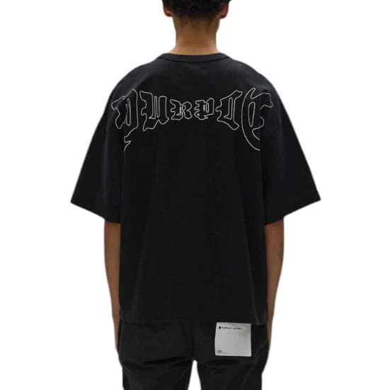 Purple Brand Arched Gothic Tee (Black) M1057-JBAG225 - Image 3