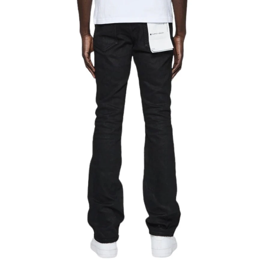Purple Brand Black Resin Flare Denim (Black) P004-BLRE823 - Image 2
