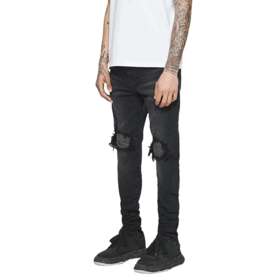 Purple Brand Black Wash Blowout Denim (Black Wash) P002-BLB - Image 2