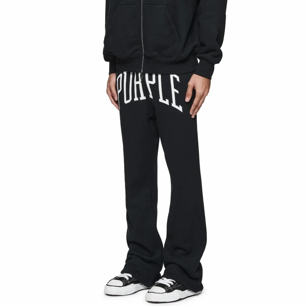 Purple Brand Collegiate Flared Hwt Fleece Pants (Black) P459-HBBC124 - Image 2