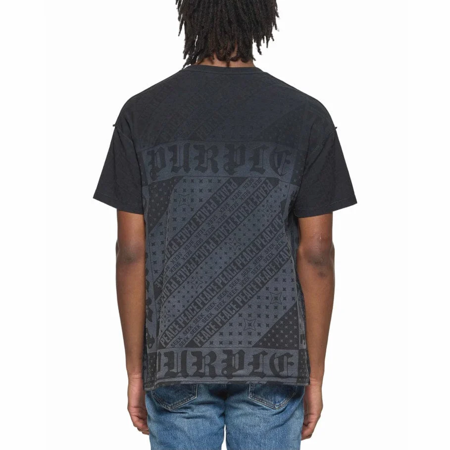 Purple Brand Flag Bandana Inside Out Tee (Black Beauty) P101-JFBB324 - Image 2