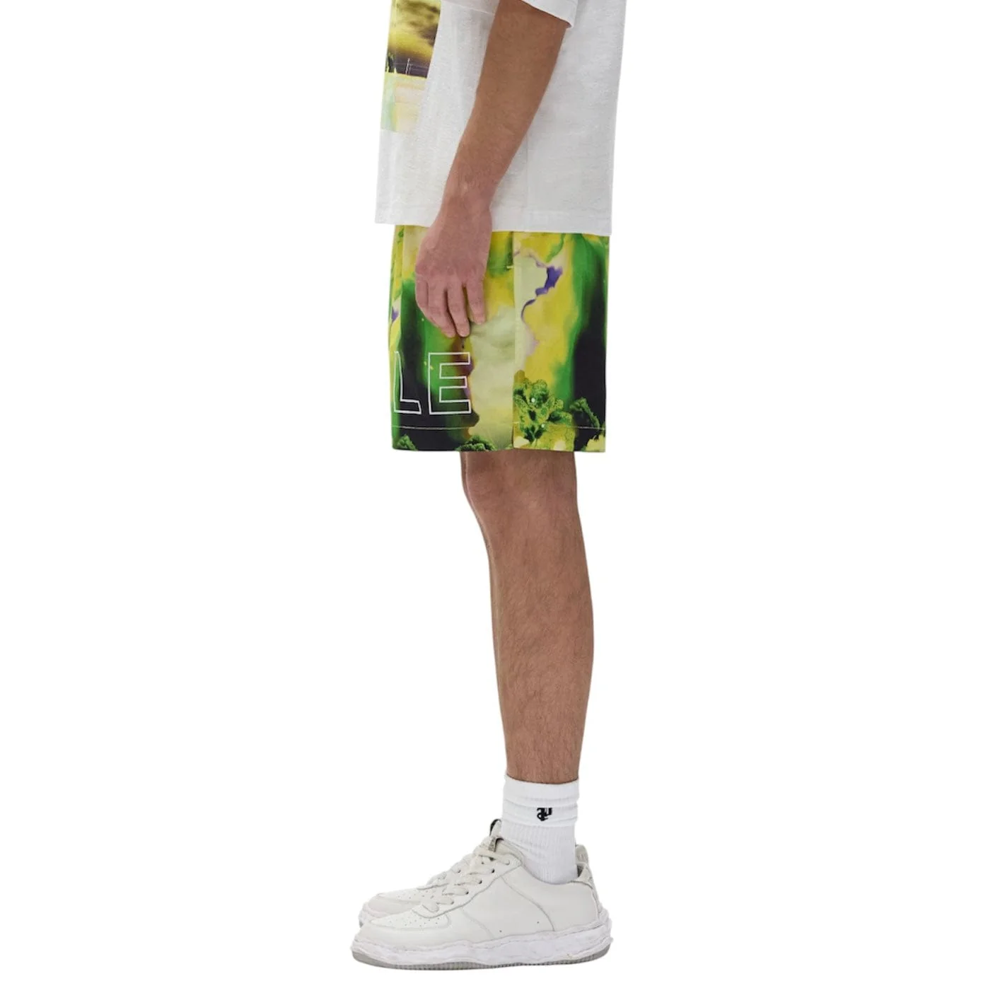 Purple Brand Force Majeure Swim Shorts (Yellow & Green) P504-PMFM325 - Image 3