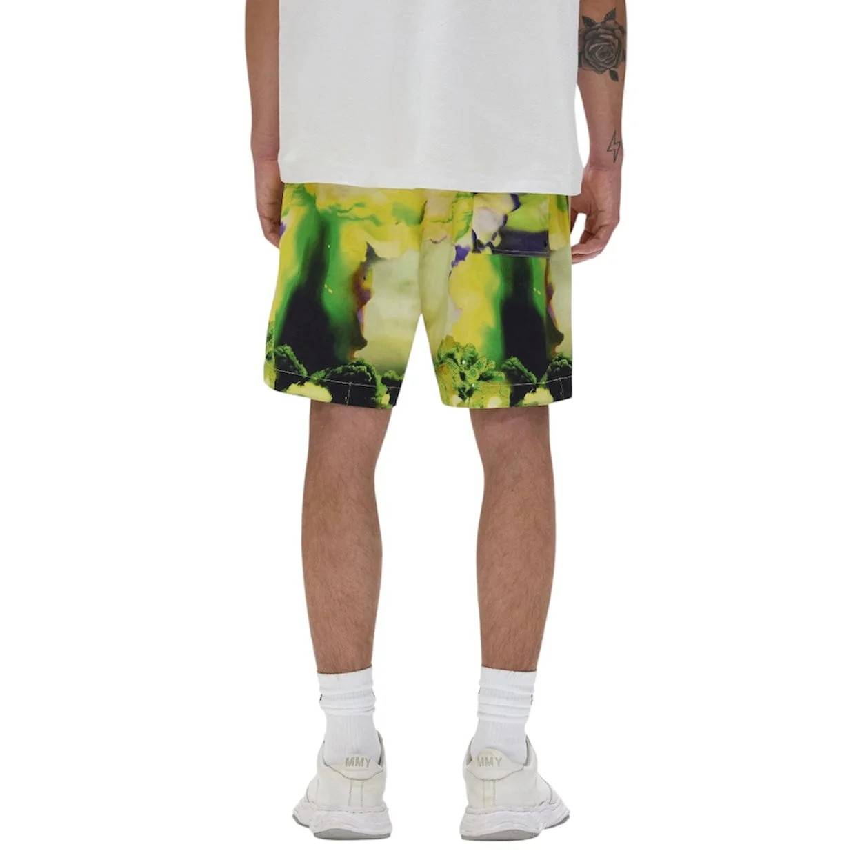Purple Brand Force Majeure Swim Shorts (Yellow & Green) P504-PMFM325 - Image 4