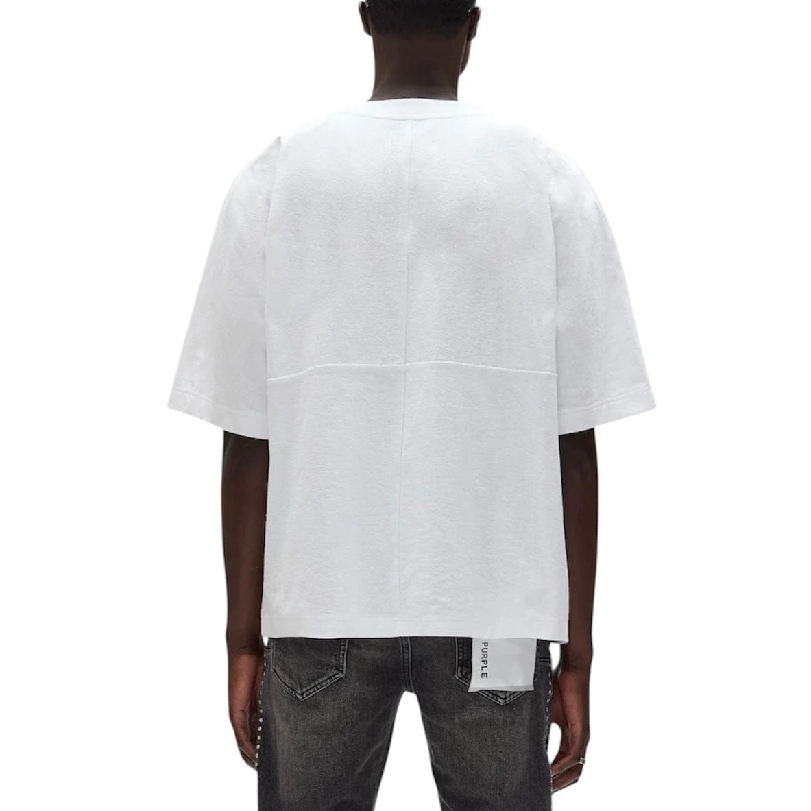 Purple Brand Force Majeure Tee (Brilliant White) M1057-TWFM325 - Image 4