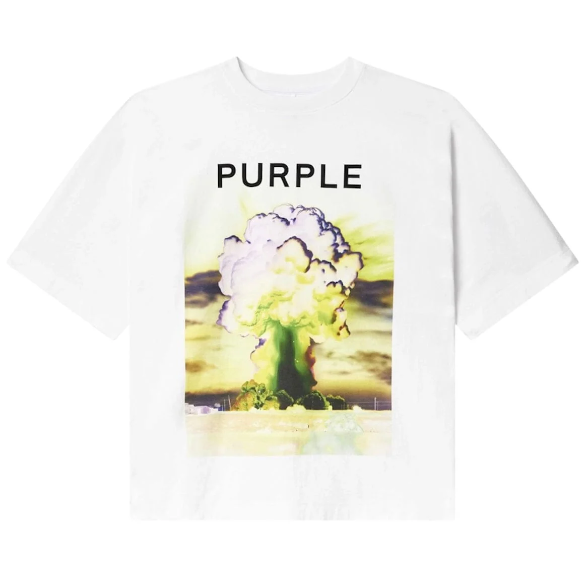 Purple Brand Force Majeure Tee (Brilliant White) M1057-TWFM325 - Image 5