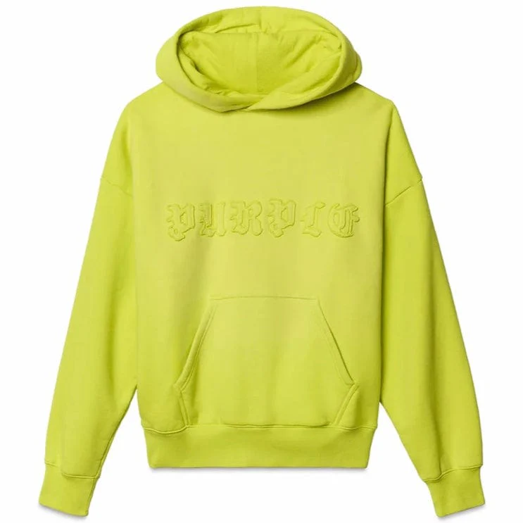 Purple Brand Gothic Applique Hoodie (Sulphur) P401-HSGA424 - Image 4