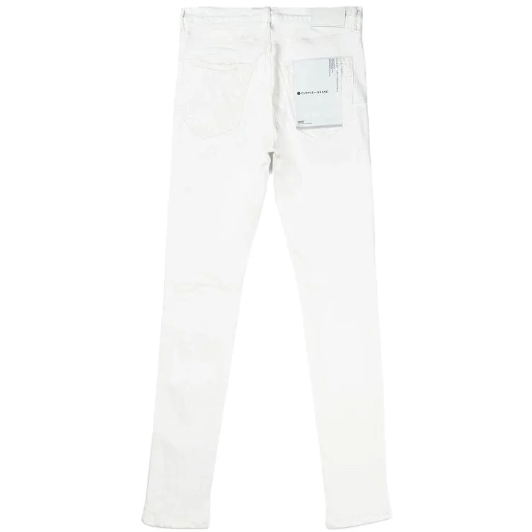 Purple Brand Jacquard Monogram Denim (White) P001-JMWH224 - Image 5