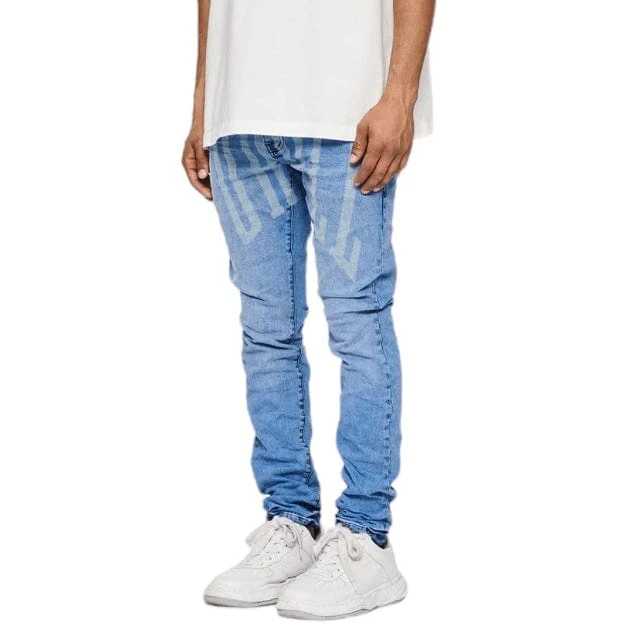 Purple Brand Laser Upper Cut Core Denim (Blue) P001-LCCB224 - Image 2