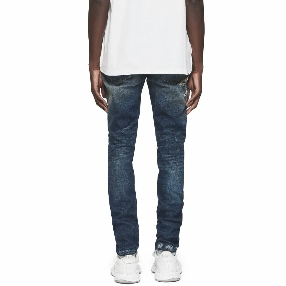 Purple Brand Light Destroy Denim (Dark Indigo) P001-LDDI324 - Image 3