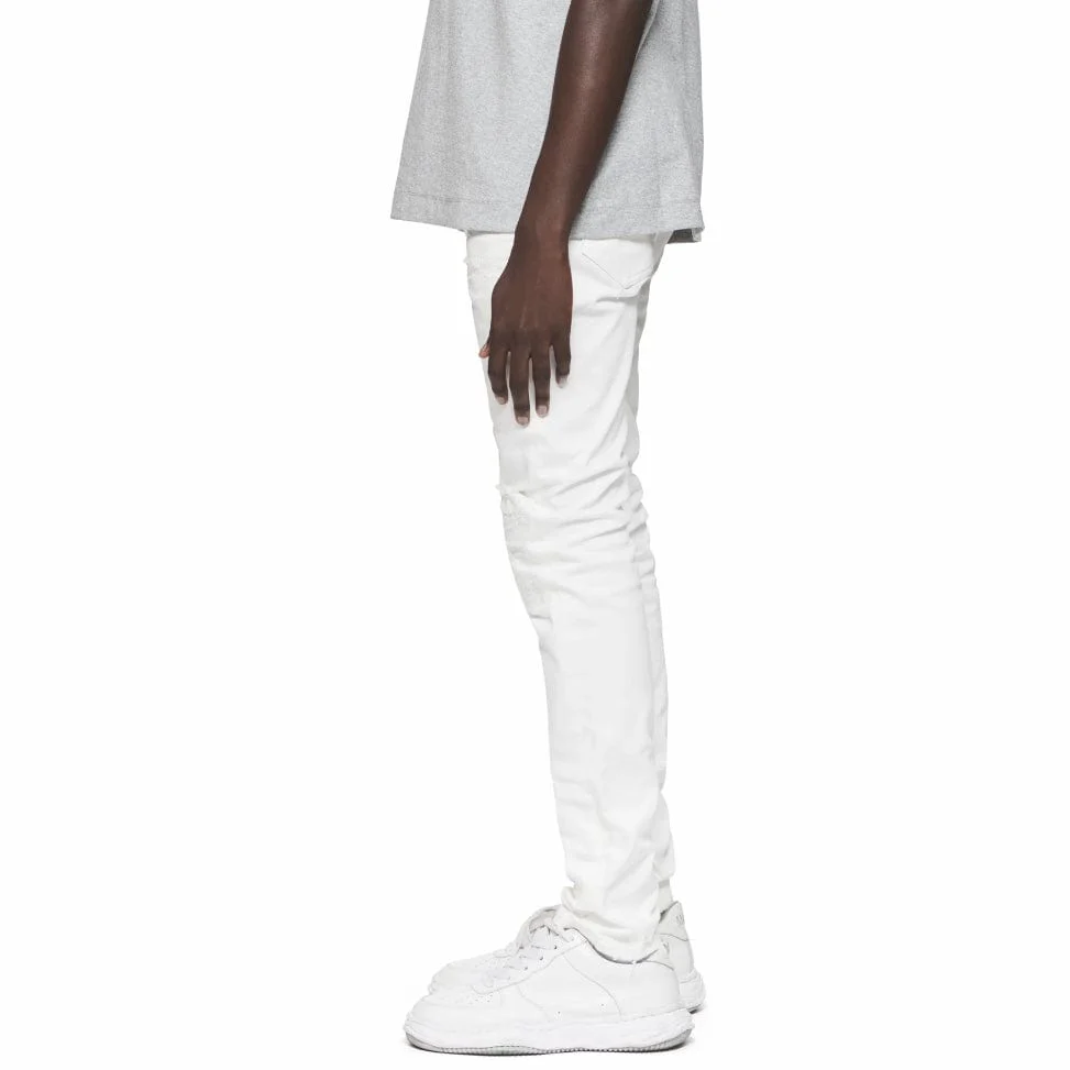 Purple Brand Light Destroy Denim (White) P001-LDWH324 - Image 2