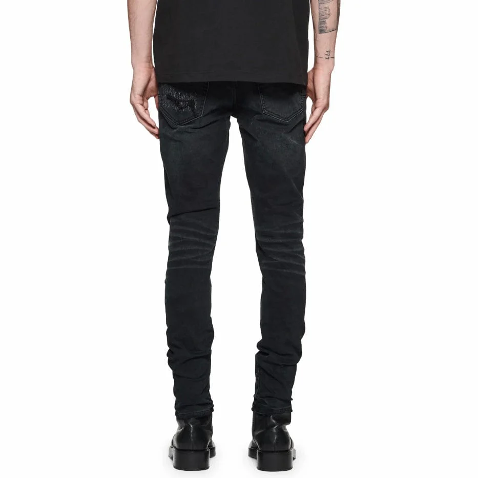 Purple Brand Lurex Repair Overdye Denim (Black) P001-LXBO423 - Image 2