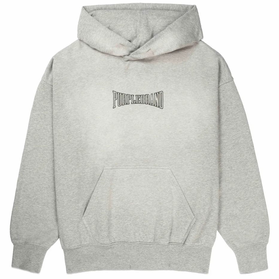 Purple Brand Mwt Fleece Po Heavyweight Hoodie (Heather Grey) P401-MFHG224 - Image 3