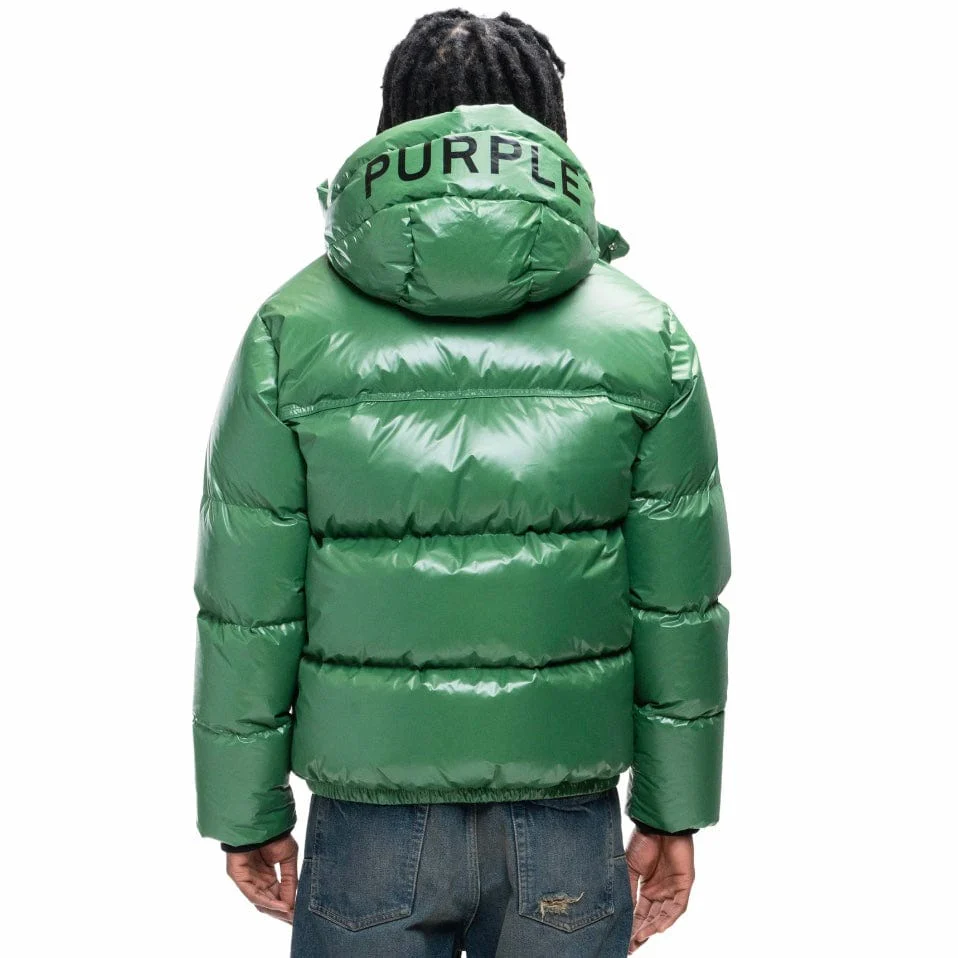 Purple Brand Nylon Down Puffer Jacket (Formal Garden) P611-PFGP423 - Image 2