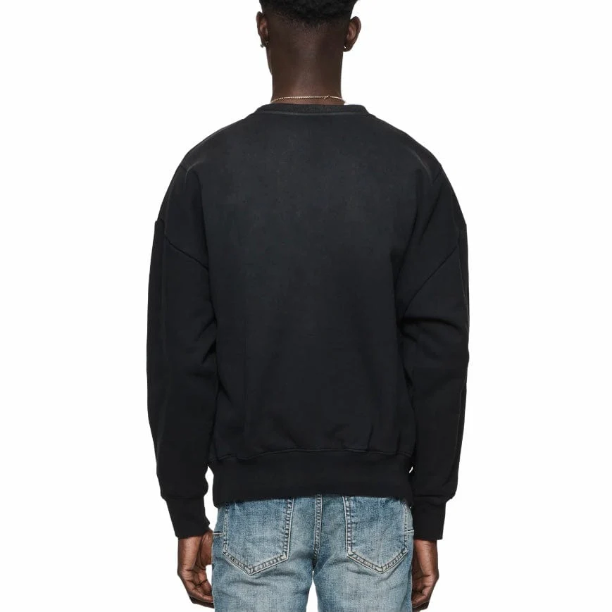 Purple Brand Outline Hwt Fleece Crewneck (Black) P402-HBBO124 - Image 3