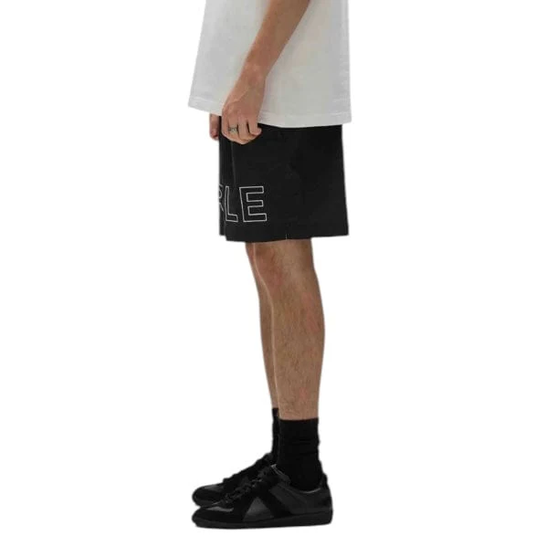 Purple Brand Outline Swim Shorts (Black) P504-PBWO225 - Image 3