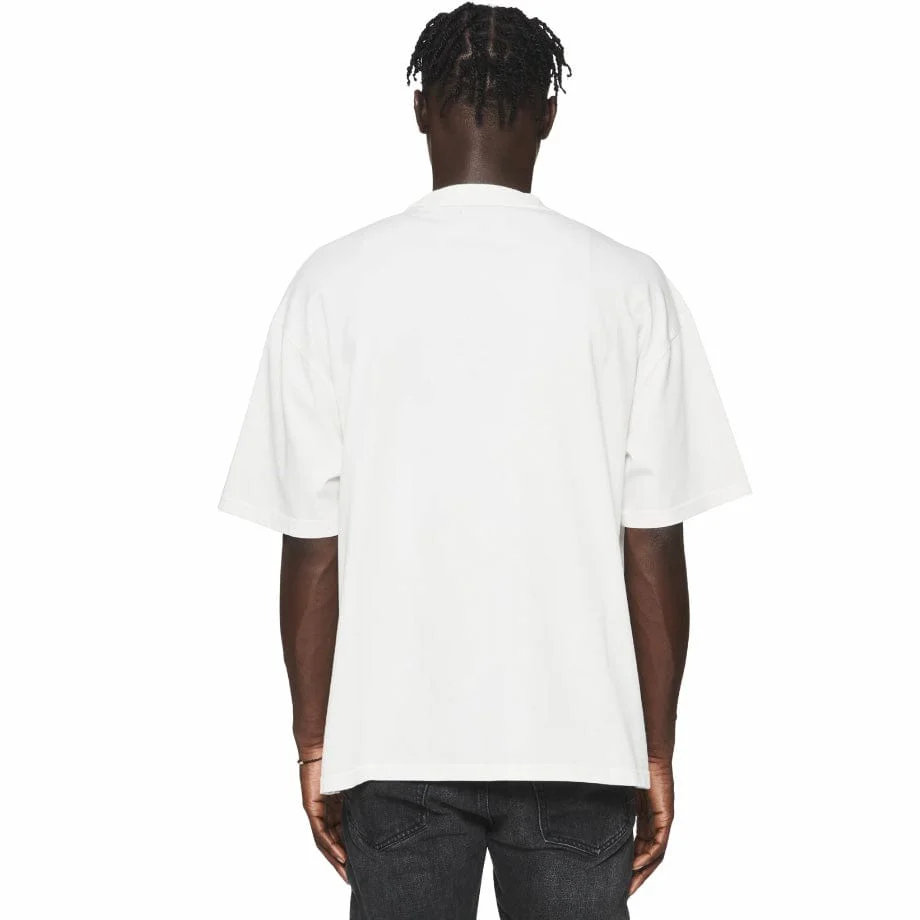 Purple Brand Oversized SS Crystal Coconut Milk Tee (Off White) P123-MMCM224 - Image 2