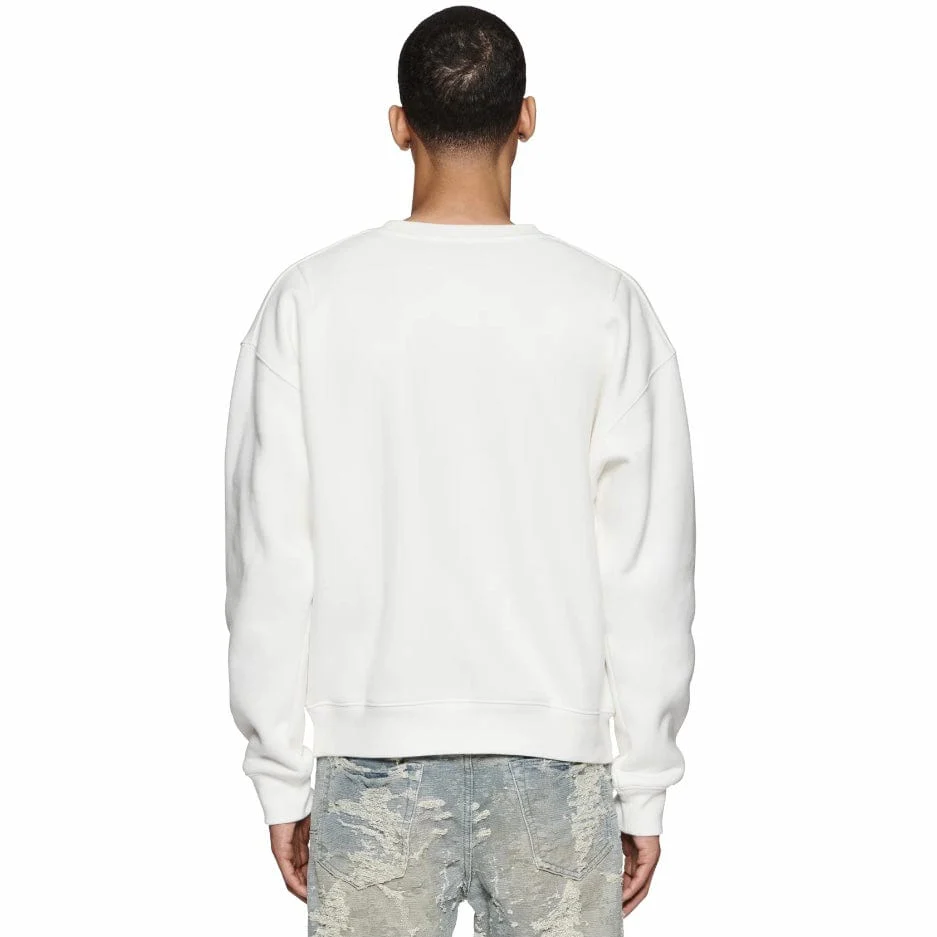 Purple Brand Oversized Wordmark Hwt Crewneck (Coconut Milk) P402-HCMC423 - Image 2