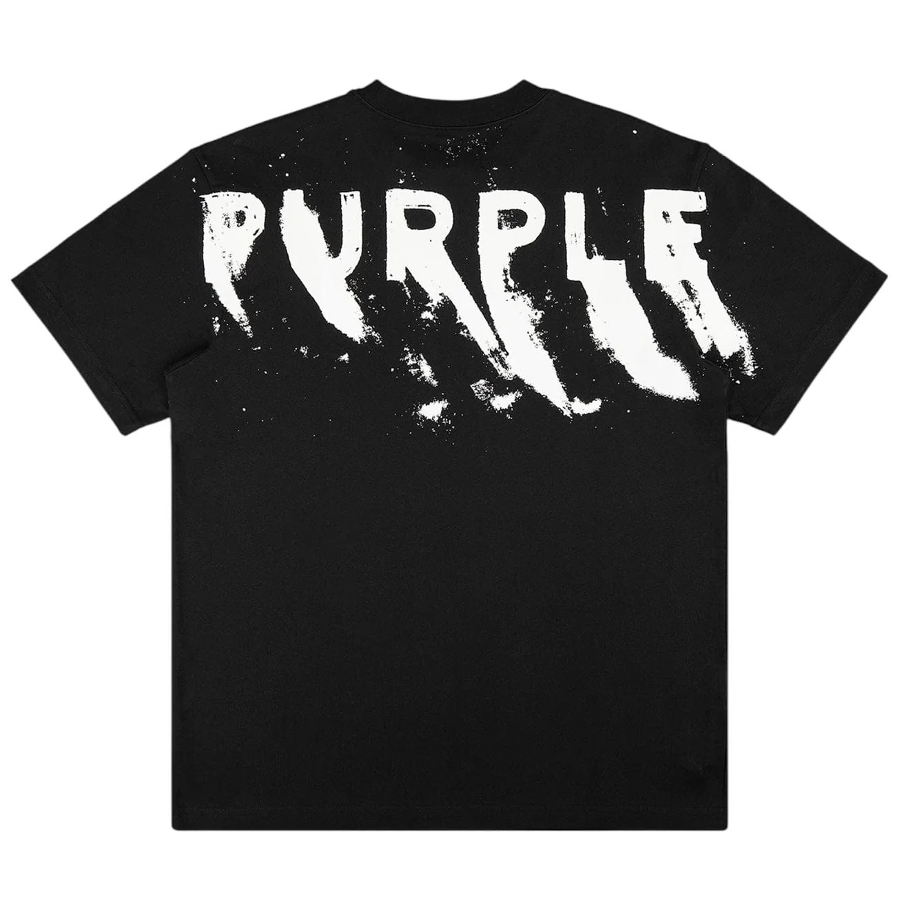 Purple Brand Painted Wordmark Hwt Jersey SS Tee (Black) P117-HJBB423 - Image 5