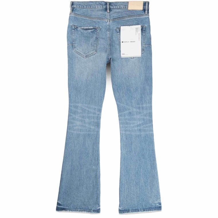 Purple Brand Ripped Flare Denim (Light Indigo) P004-RPFL224 - Image 5