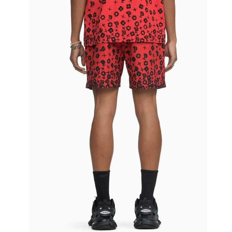 Purple Brand Scattered Monogram High Risk Red All Round Short (Red) - Image 3