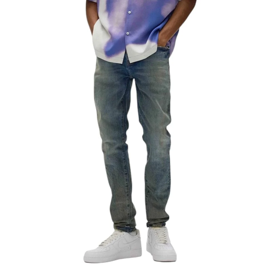 Purple Brand Skinny Cracked Bronze Denim (Dk Indigo) P001-SYCB225 - Image 2