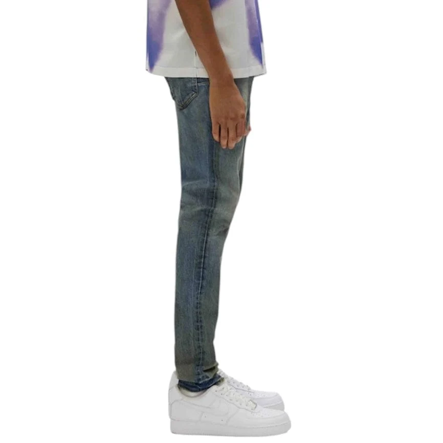 Purple Brand Skinny Cracked Bronze Denim (Dk Indigo) P001-SYCB225 - Image 3