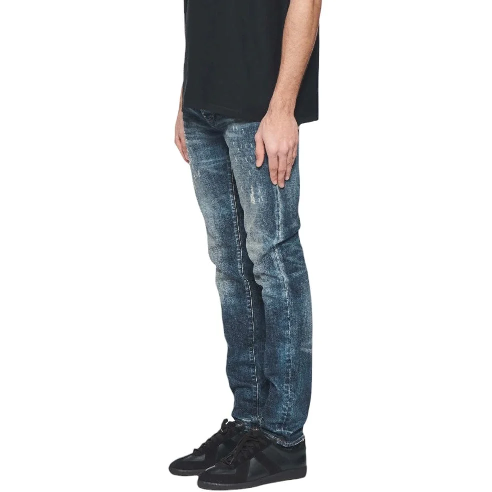 Purple Brand Skinny Perforated Denim (Dark Indigo) P001-SPFD424 - Image 2