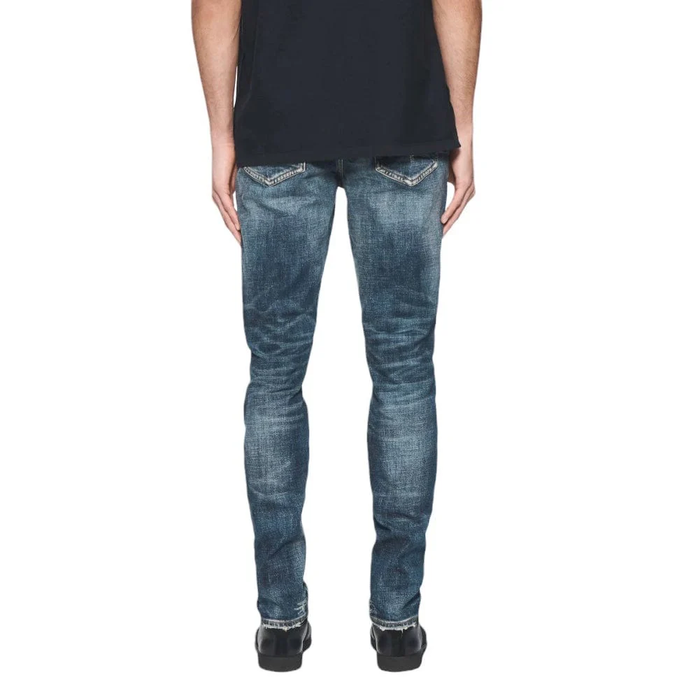 Purple Brand Skinny Perforated Denim (Dark Indigo) P001-SPFD424 - Image 3