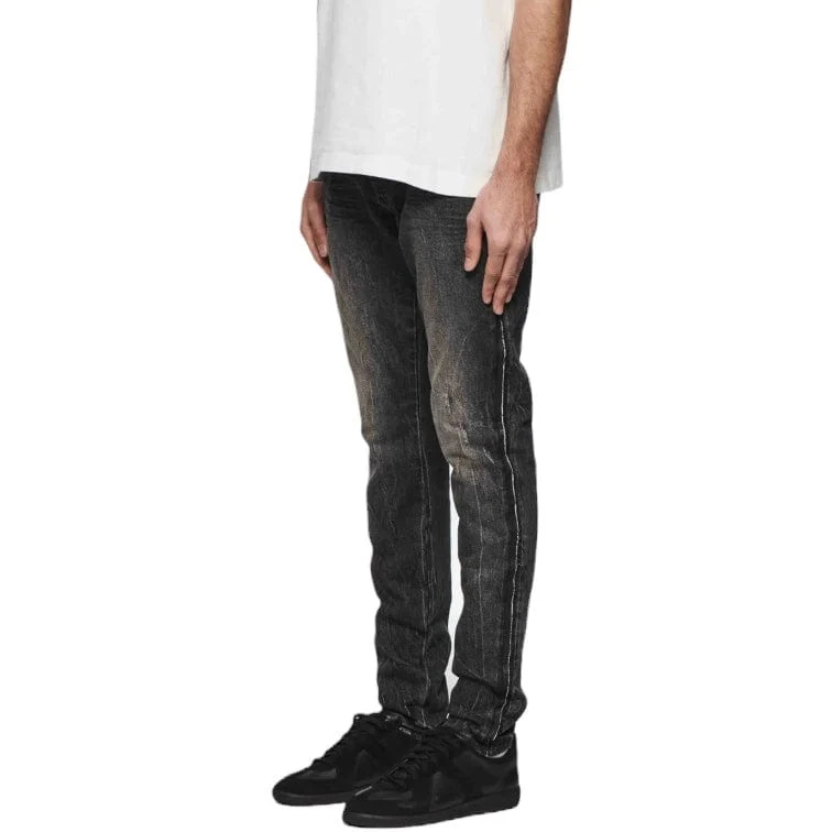 Purple Brand Skinny Shadow Seam Denim (Black) P001-STWB424 - Image 2