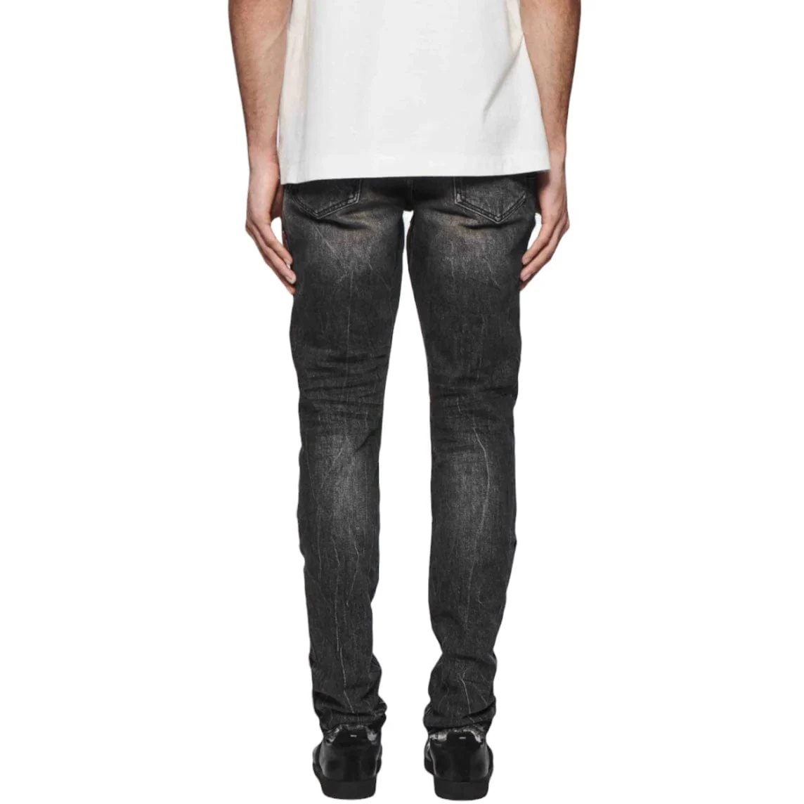 Purple Brand Skinny Shadow Seam Denim (Black) P001-STWB424 - Image 3