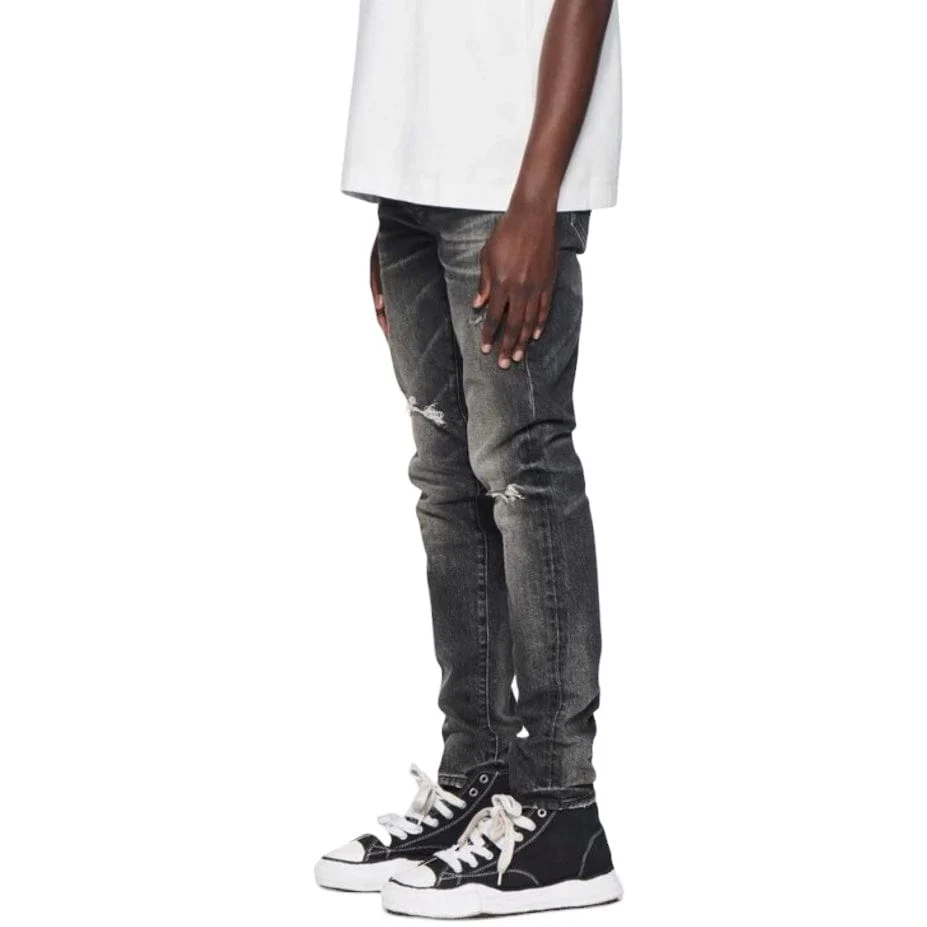 Purple Brand Skinny Week Old Denim (Wash Black) P001-SWKO424 - Image 2