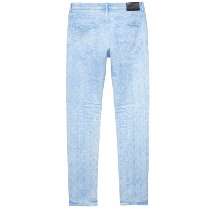 Purple Brand Monogram Jacquard Jean (Placid Blue) P001-PBMJ223 - Image 2