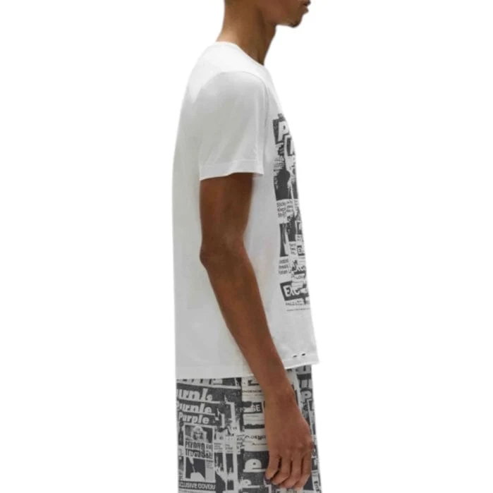Purple Brand Tabloids Tee (Brilliant White) P109-CBWT225 - Image 3