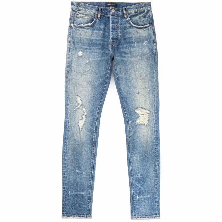 Purple Brand Thrashed Denim (Mid Indigo) P001-THMI224 - Image 4