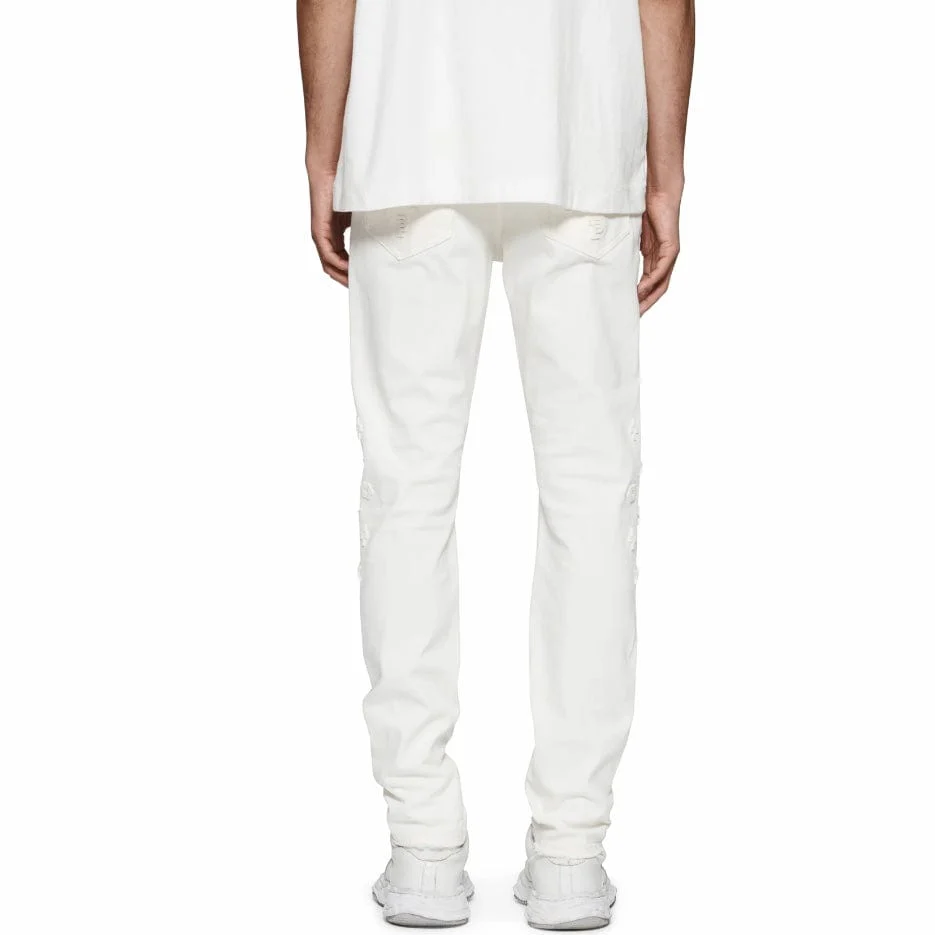 Purple Brand Tuffetage Monogram Denim (White) P001-TMWH423 - Image 2
