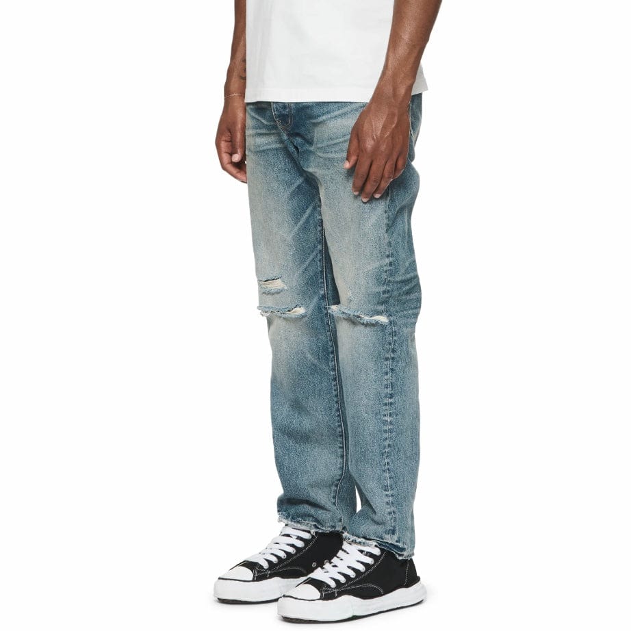 Purple Brand Vintage Knee Slit Denim (Mid Indigo) P011-VKSM124 - Image 2