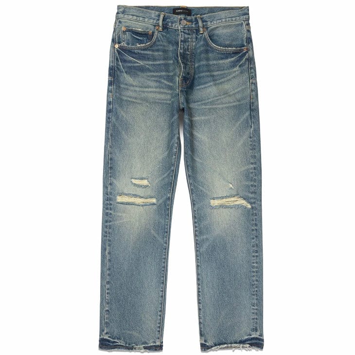 Purple Brand Vintage Knee Slit Denim (Mid Indigo) P011-VKSM124 - Image 4