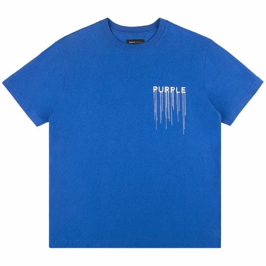 Purple Brand Wordmark Drip Tee (Mazarine Blue) P117-HMWD125 - Image 3