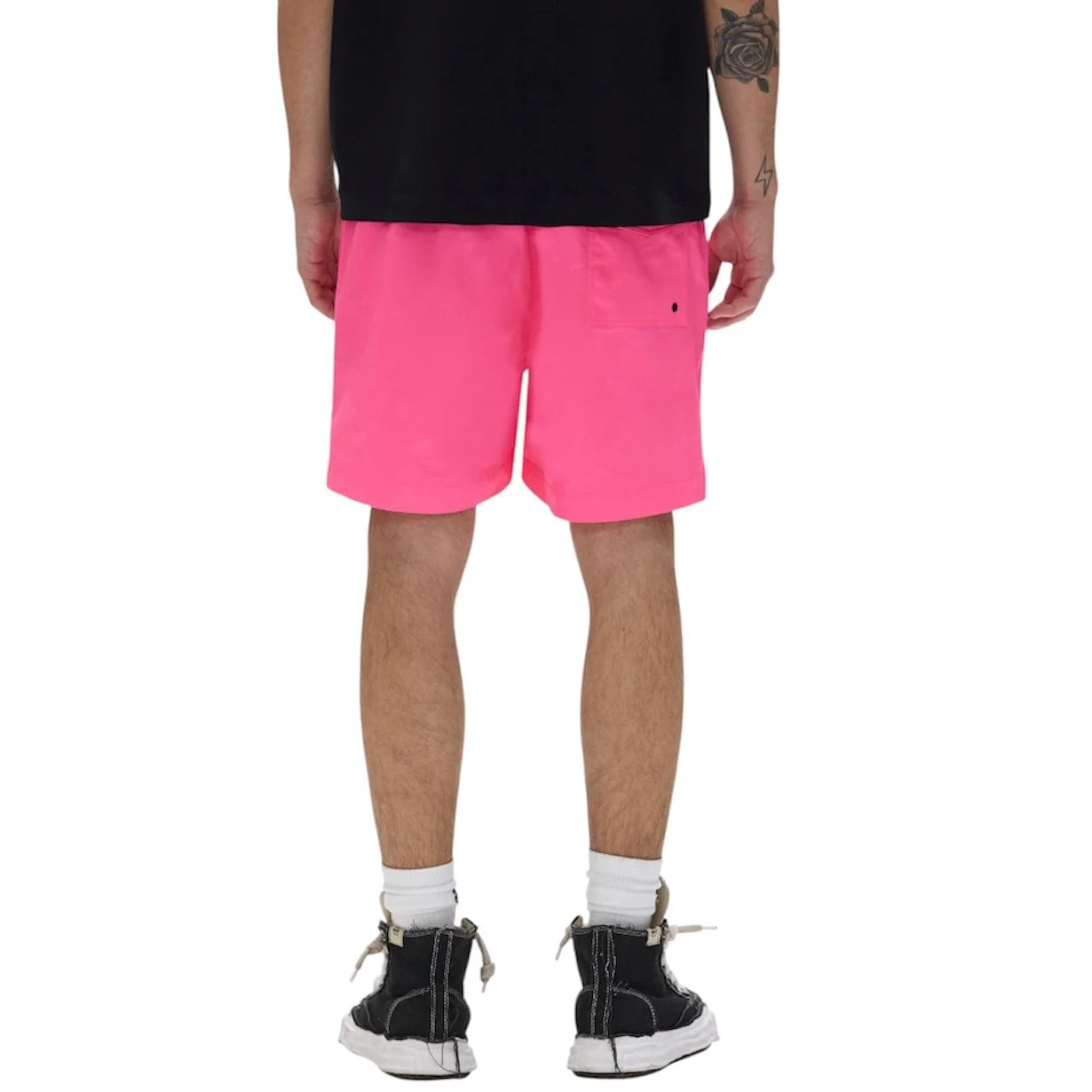 Purple Brand Wordmark Swim Shorts (Neon Pink) P504-PNPW325 - Image 4