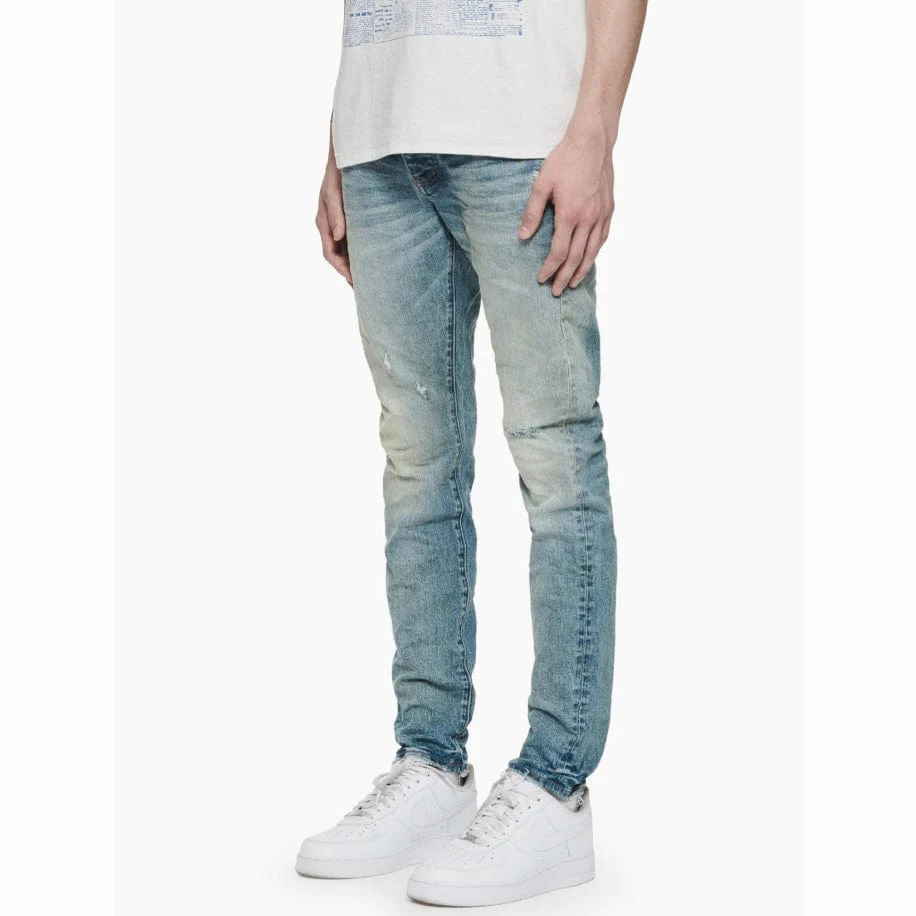 Purple Denim Vintage Back Pocket Blowout Jean (Light Indigo) P001-VBPI323 - Image 4